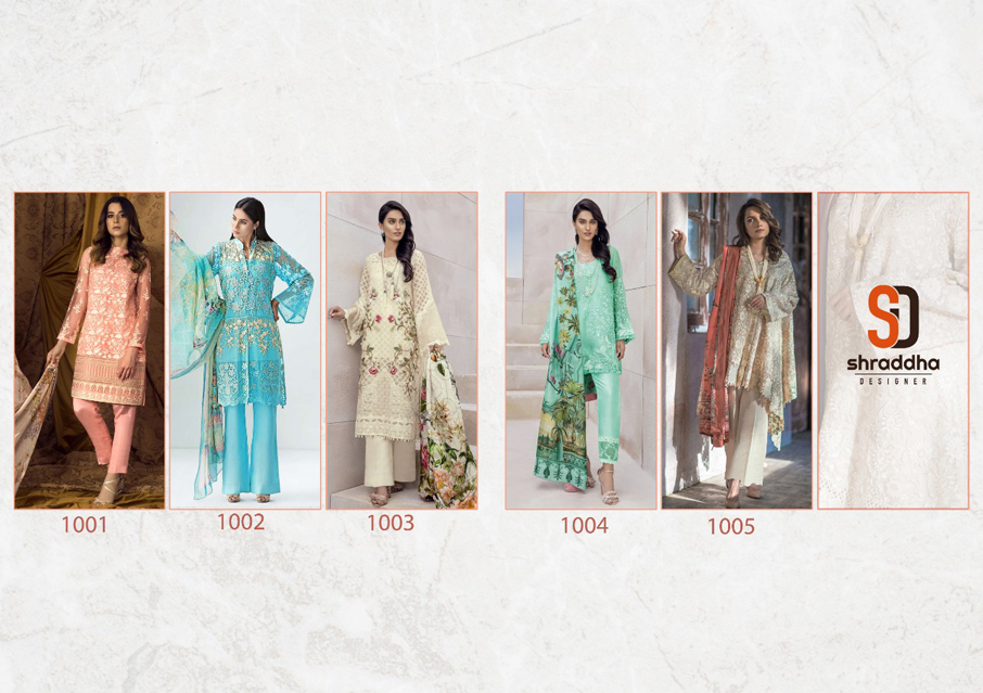 Shraddha Designer Pomposh Semi-Stitched Salwar Kameez Shraddha Designer Pomposh Semi-Stitched Salwar Kameez